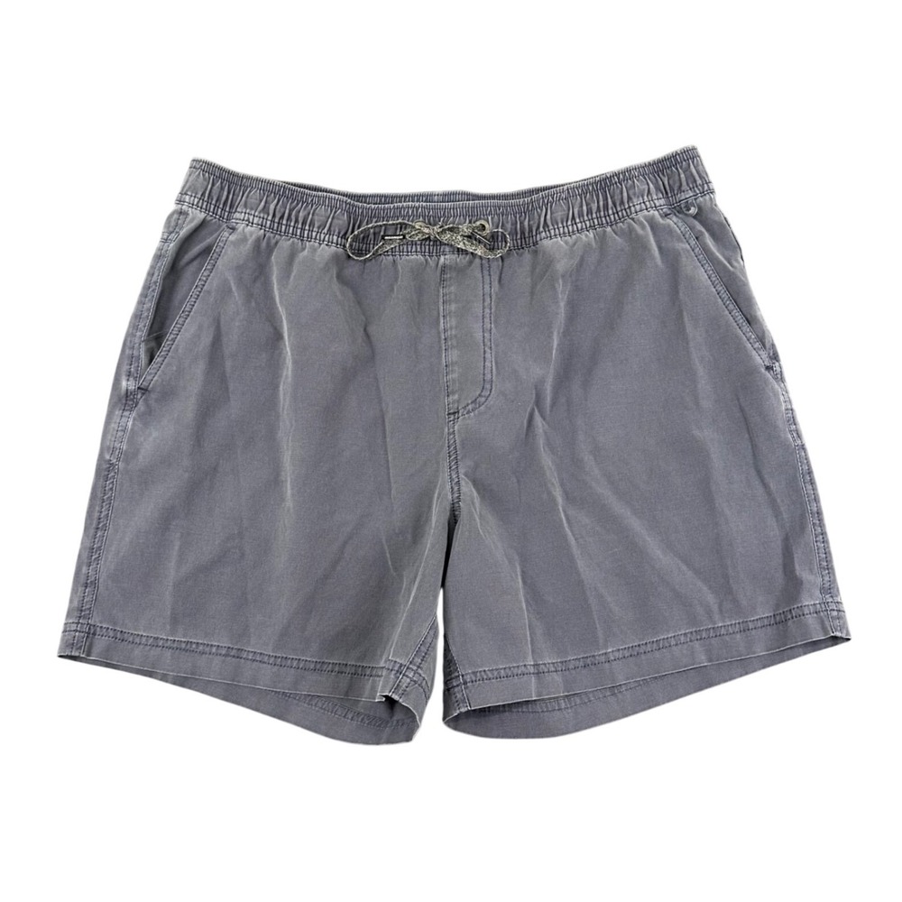 Maamgic Casual Chino Shorts Mens Large Blue Drawstring Casual Stretch Fabric